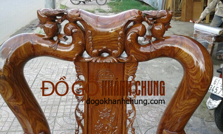 Bàn ghế phòng khách gỗ hương