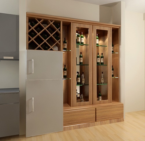 tủ rượu âm tường