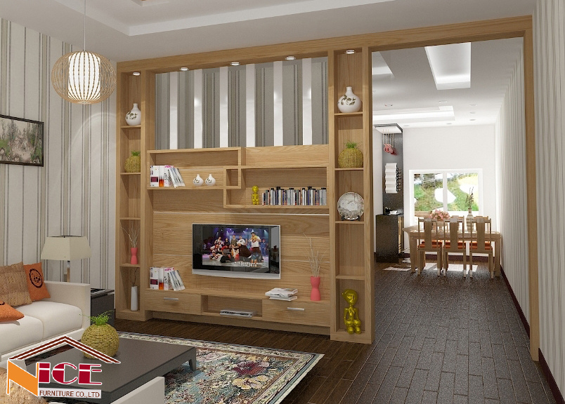 vách ngăn phòng khách