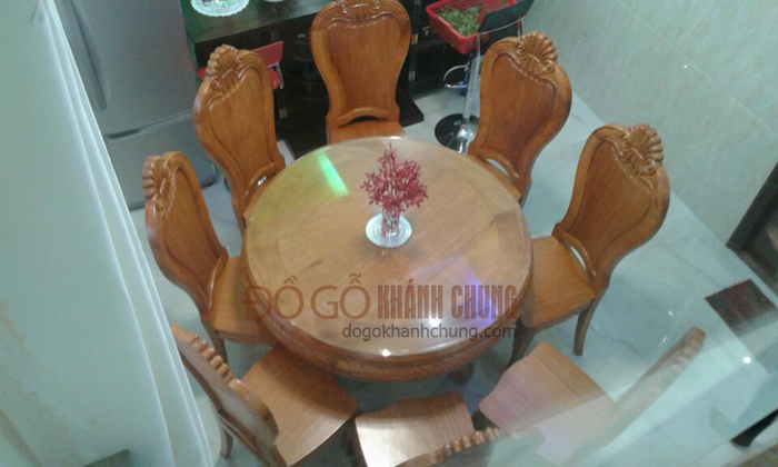 bàn ăn gỗ gõ đỏ