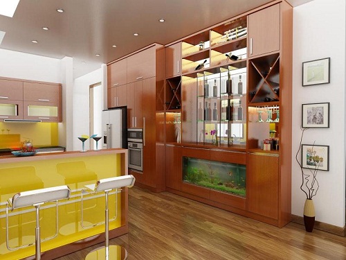 bộ sưu tập mẫu kệ rượu âm tường đẹp nhất 2018